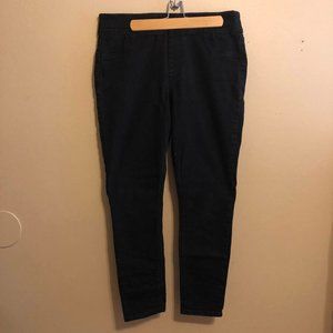 Black Old Navy Mid-Rise Rockstar Super Skinny Jeggings